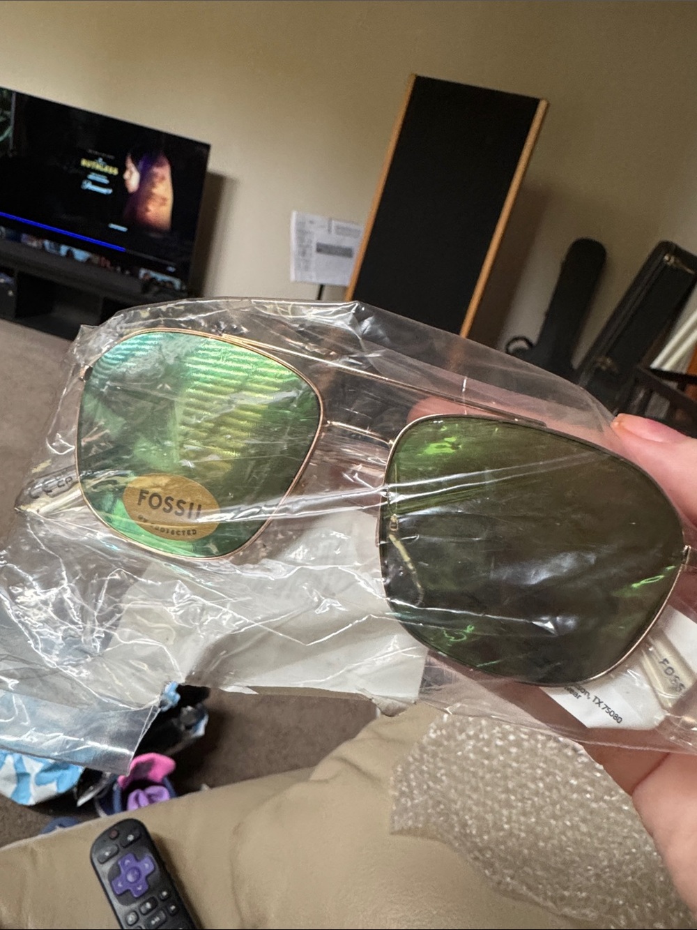 New fossil sunnies green aviator sunglasses
